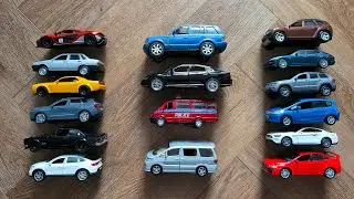 Scale Cars in 3 Columns By Various Manufacturers