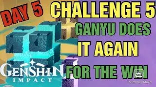 DAY 5 hypostatic symphony event. Easy 3000 score win. ganyu for the carry. genshin impact