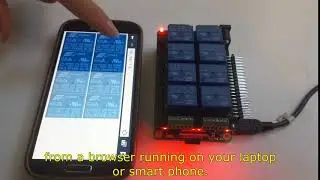 Raspnerry  Pi IO Expansion Card - Javascript example