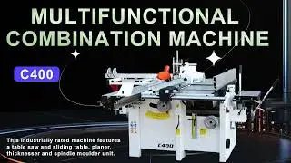 C400 Multifunctional wood 5 in 1 Solid wood Woodworking Combination Machine#machine