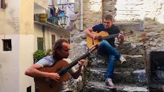 СИРТАКИ на гитаре Live - Гитарный дуэт Аранхуэс [Поездка в Италию] Музыкальные Путевые Заметки