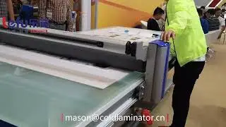 LF1325-B4 Cold Flatbed Laminator Operation Video (3)