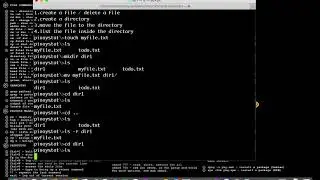 FIles and DIrectory manipulation in MAC OSX / LINUX using command Line Terminal