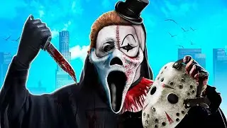 Mixing TERRIFIER, GHOSTFACE and JASON in GTA 5 (Scary)
