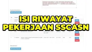 INILAH CARA MENGISI RIWAYAT PEKERJAAN DI SSCASN UNTUK PENDAFTARAN PPPK TAHUN 2024