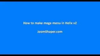 How to make mega menu using Helix v2