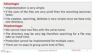 MODULE 5- TOPIC 6 - DIRECTORY STRUCTURE