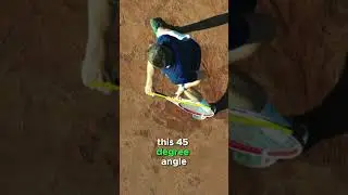 One-handed Backhand Technique Analysis From Top Down / Drone View