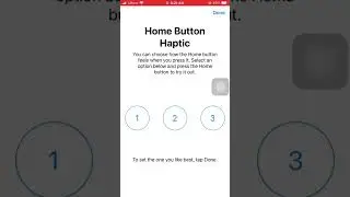 Home button haptic.
