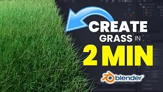 How to create GRASS Using Blender 3D in Low Performance Computer😢
