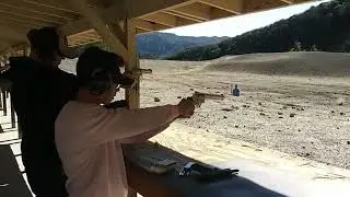 My son and I shooting side by side