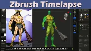 Zbrush Timelapse #escultura digital #esculpindo no Zbrush #Timelapse