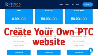 Create your own ptc website | ptc website script | ptclab website script