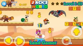 Jack's World Jungle Run Game | level 1-85| 