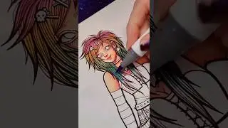 Let's draw a scene girl!