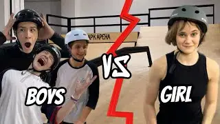 ДЕВОЧКА НА САМОКАТЕ ПРОТИВ ПАРНЕЙ! GAME OF SCOOT!
