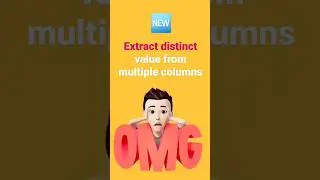How to extract distinct values from multiple columns 