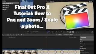 How to Pan and Zoom over a photo in Final Cut Pro