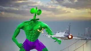 Colossal Titan-Hulk-Siren Head vs US Army in Retro NYC!