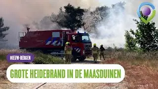 Grote heidebrand bij het Eendenmeer