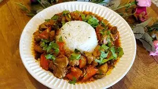 Chicken thighs with mushroom red sauce/Easy and fast recipe/Tovuq filesidan ajoyib taom tayyorlaymiz