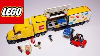Lego City 60440 Yellow Delivery Truck Speed Build