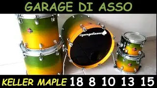 Drums Garage di Asso keller maple shell 5 pcs test #207