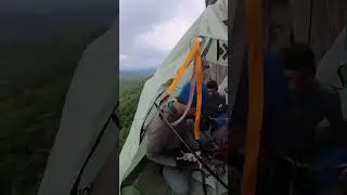 Super Scary Drone Catch in the Portaledge 200ft Up!!! #tradclimbing #climbing