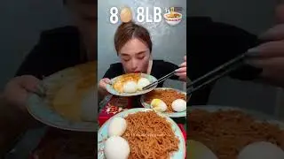 FAST EATING CHALLENGE ( 8 Eggs, 8LB Noodles ) | 