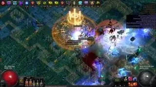 2.1 Path of Exile - Crit Arc Scion doing Courtyard T13 Map + Gorge T12 Zana Map.