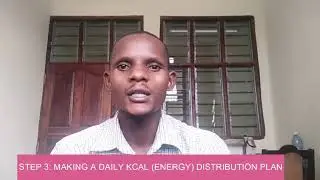 How to make an energy (Kcal.)  distribution plan - Step by step process of meal planning part 3.