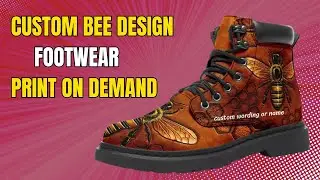 Custom Bee Design Print on Demand Footwear, Shoe, Sneaker, Boots | Best Print On Demand Company