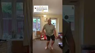 Dad turn up to We a Run E Grung challenge 🤣 #shorts