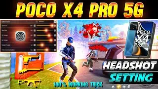 Free Fire Headshot Setting ✅ | Poco X4 Pro 5G [ 200 ] Sensitivity Setting 🎯 Switch Access Setting