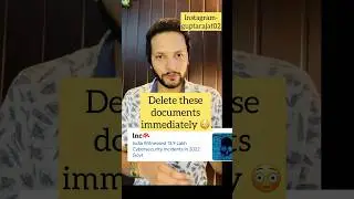 Delete these documents immediately