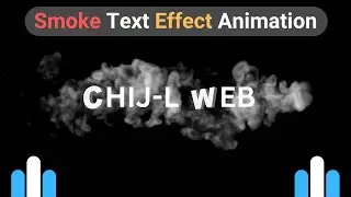 Smoke Text Effect Animation Using HTML CSS