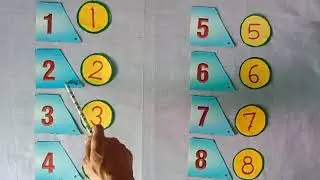 Learn forward and backward counting from 1 to 20 with solid objects and Maan cards in Punjabi.
