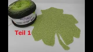 Maple Leaves - Knitting - from 1 Bobbel - Part 1