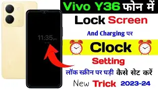 Vivo y36 me lockscreen clock setting, vivo y36 screen sever setting/how to set lock screen clock
