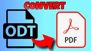 how to convert odt document to pdf