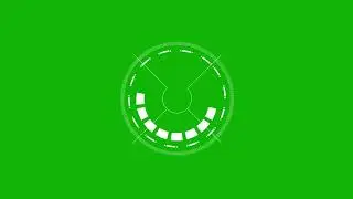 HUD shape animation green screen video