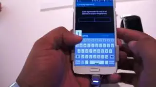 Samsung Galaxy S5 fingerprint scanner demo