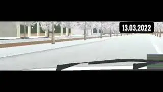 Жёсткая авария на семаке об бордюр. Видео с видеорегистратора.