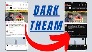 #45 Youtube Dark Theam on kaise karen || How to enable dark Theam on YouTube