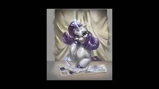 MLP Painting Rarity #art #drawing #mylittlepony