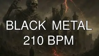 Black Metal Drum Track - Melodic - 210 BPM - #21