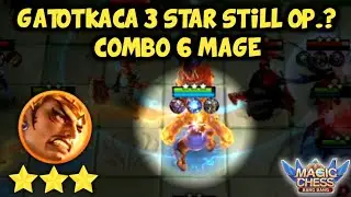 GATOTKACA 3 STAR MAGIC CHESS. NERFED GATOT STILL OP.? MOBILE LEGENDS BANG BANG INDONESIA.