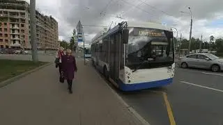 Троллейбус битком, поехал на автобусе 32352 по 251 в СПб 13-*: МАЗ-206.945 32352 по №251 (18.05.23)