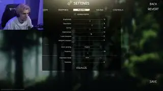xQc's Escape from Tarkov PostFx settings.