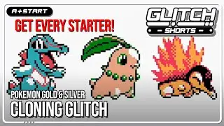Easily Get Every Starter Pokemon With the Cloning Glitch - Glitch Shorts (Pokemon Gold & Silver)